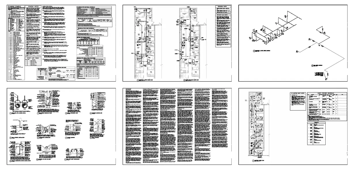 Every sheet in the plumbing set